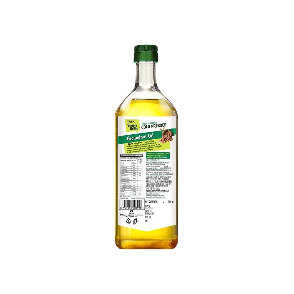 Tata Simply Better Pure Cold Pressed Groundnut Oil / Peanut Oil