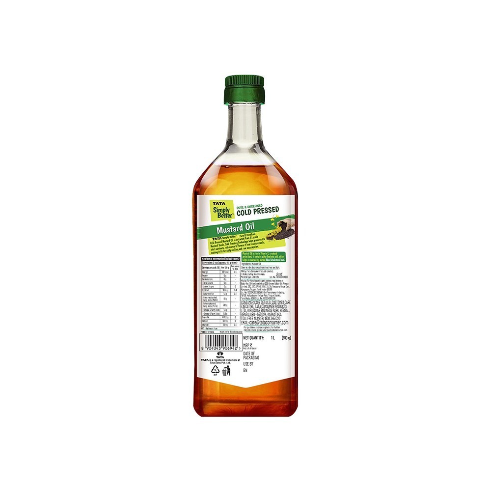 Tata Simply Better Pure Cold Pressed Mustard Oil /Sarso Oil