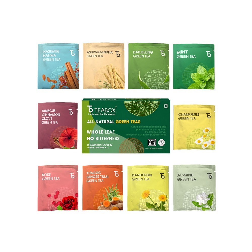 Teabox Assorted Green Tea Bags