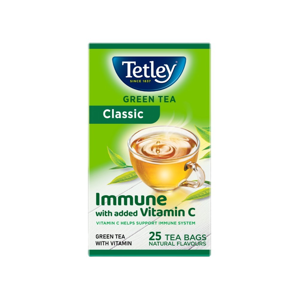 Tetley Classic Green Tea Bags (Immune with added Vitamin C)