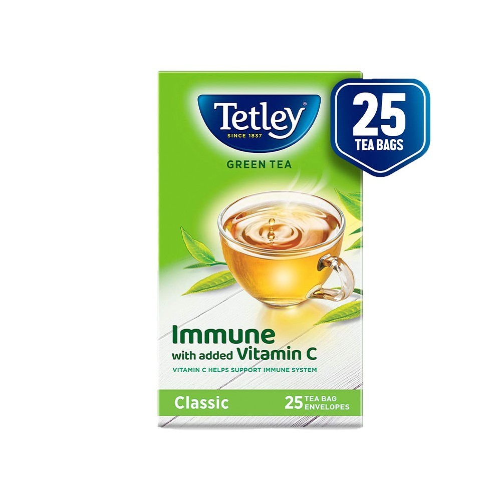 Tetley Classic Green Tea Bags (Immune with added Vitamin C)