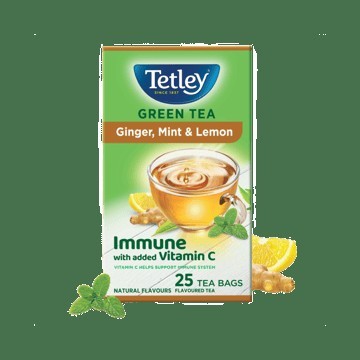 Tetley Ginger, Mint & Lemon Green Tea Bags