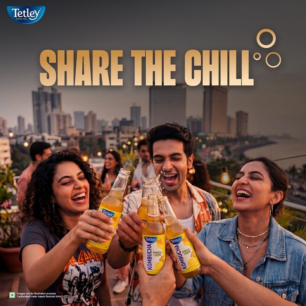 Tetley Kombucha Fermented Sparkling Drink (Ginger & Lemon)