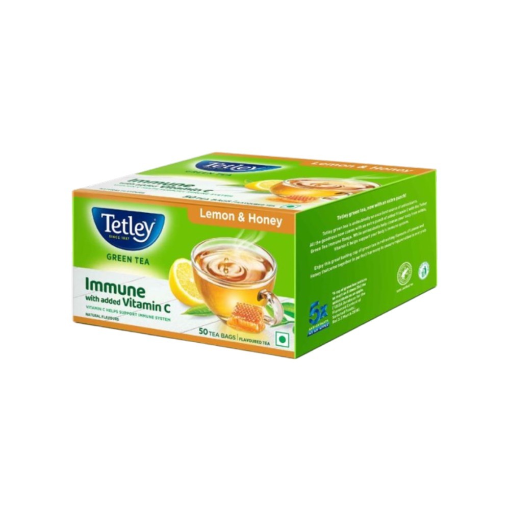 Tetley Lemon & Honey Flavoured Green Tea Bags