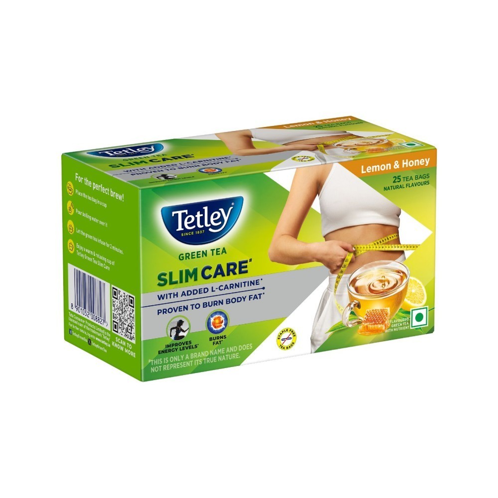 Tetley Slim Care Green Tea Bags (With L-Carnitine, Lemon & Honey)