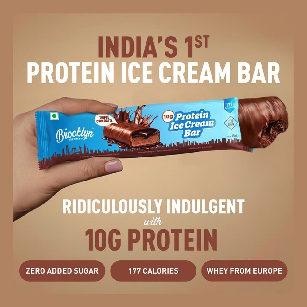The Brooklyn Creamery Triple Chocolate Protein Ice Cream Bar