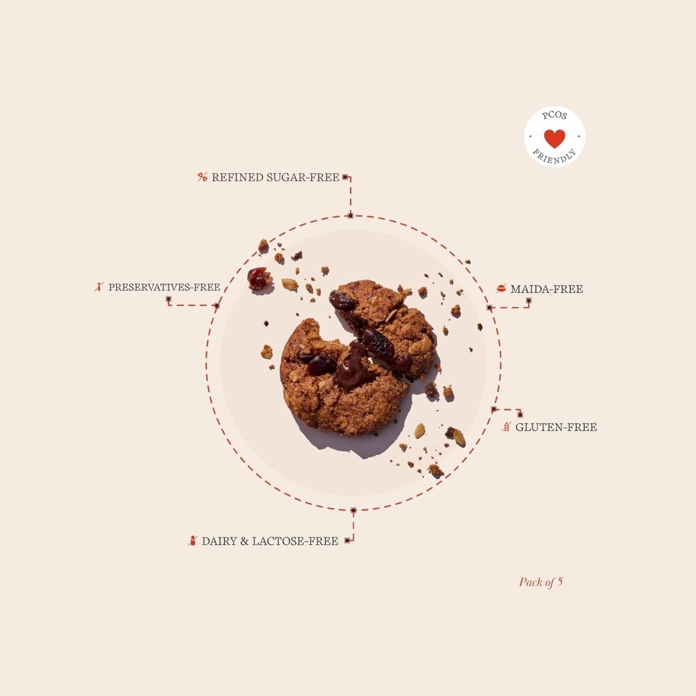 The Cinnamon Kitchen Berry Cacao Oat Cookies