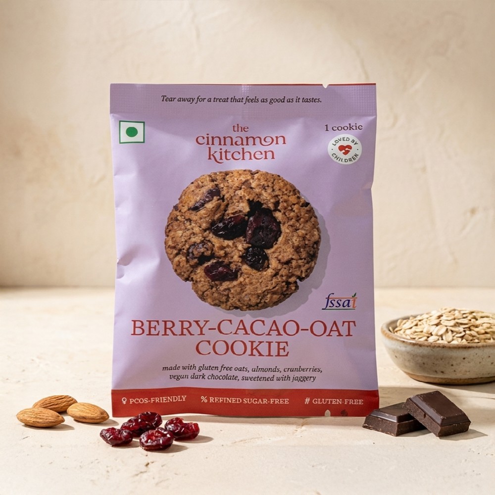 The Cinnamon Kitchen Berry Cacao Oat Cookies
