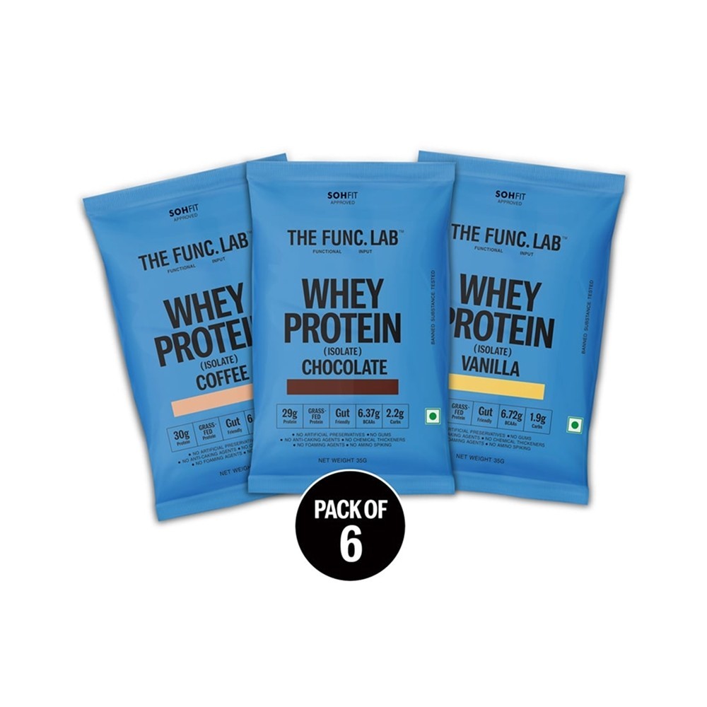 The Func. Lab Assorted Whey Protein Isolate Sachets