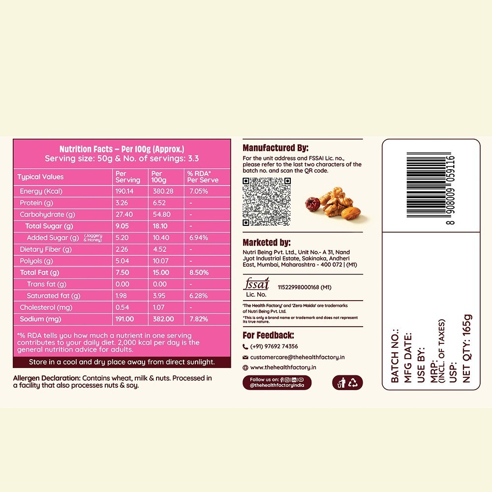 The Health Factory Fruit & Nut Pound Cake