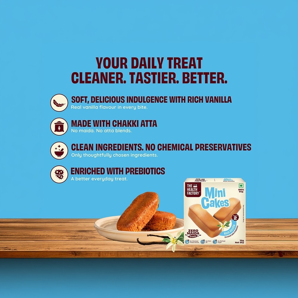 The Health Factory Mini Cakes – Rich Vanilla