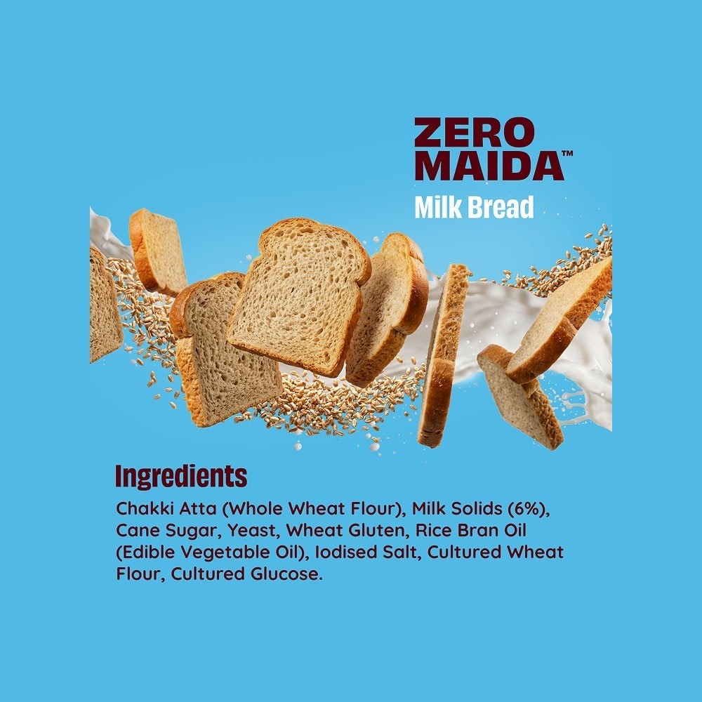The Health Factory Zero Maida Milk Bread