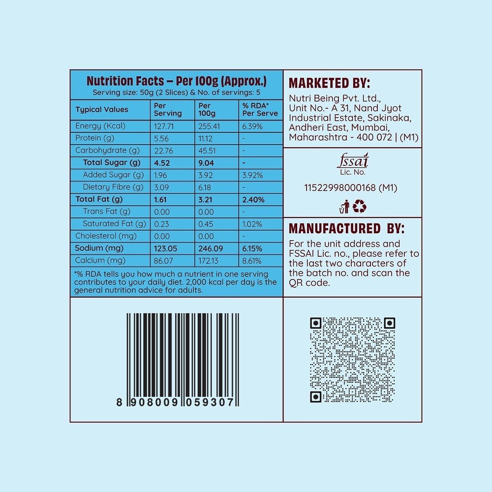 The Health Factory Zero Maida Milk Bread