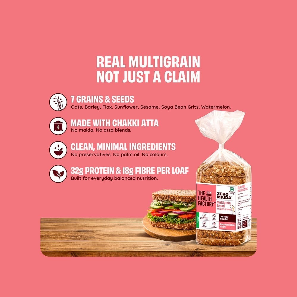 The Health Factory Zero Maida Multigrain Bread