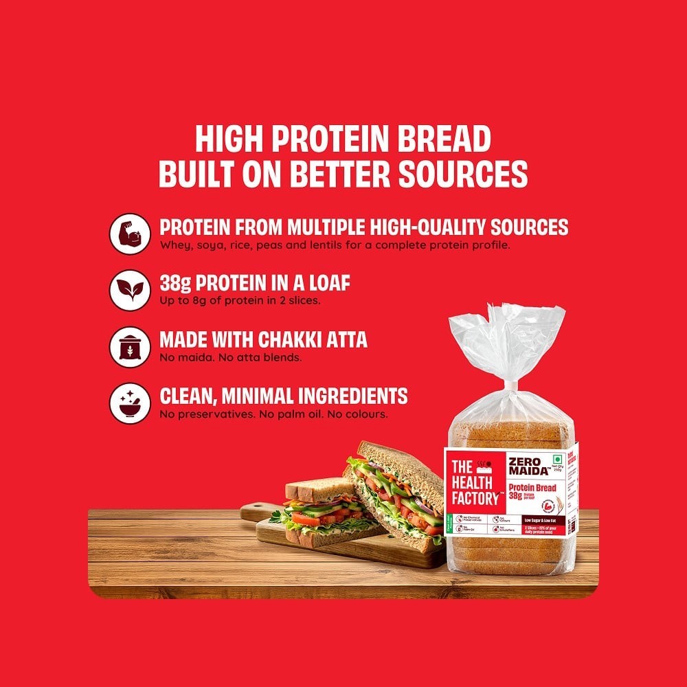 The Health Factory Zero Maida Protein Bread