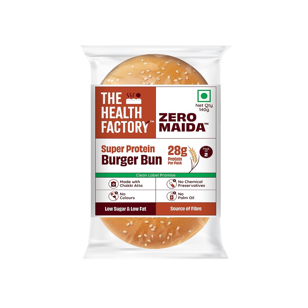 The Health Factory Zero Maida Protein Burger Bun