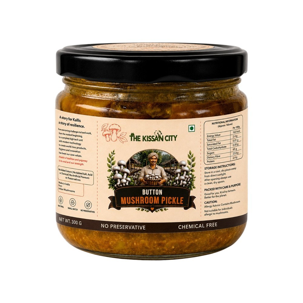 The Kissan City Button Mushroom Pickle