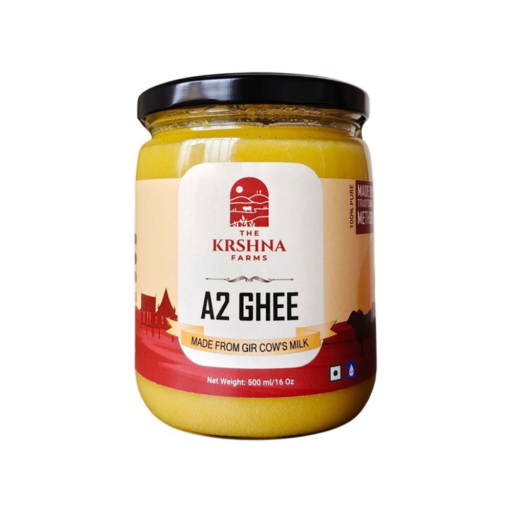 The Krshna Farms Desi Cow A2 Gir Ghee