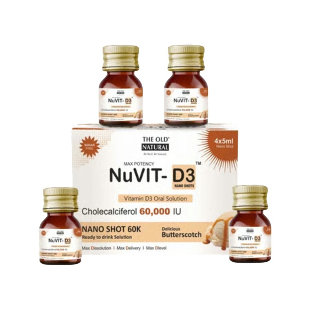 The Old Natural Nuvit D3 Butterscotch Vitamin D with 60k IU Supplement