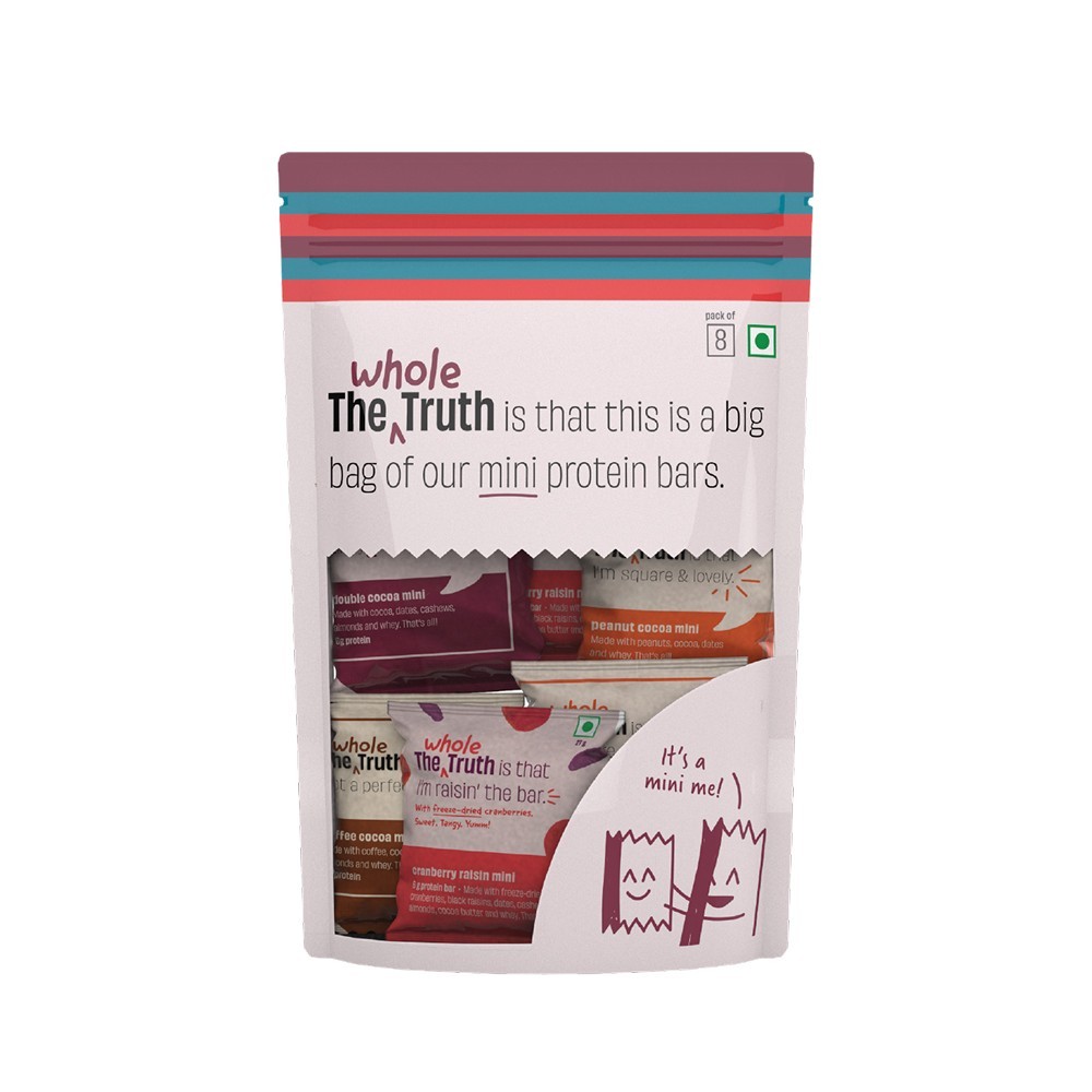The Whole Truth Assorted Mini Protein Bar Pack (Date Sweetened)