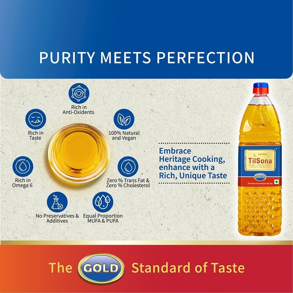 TilSona Gold Gingelly/ Sesame Oil