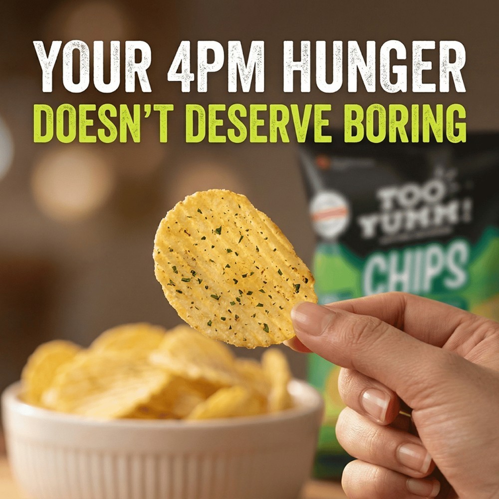 Too Yumm American Style Cream & Onion Potato Chips