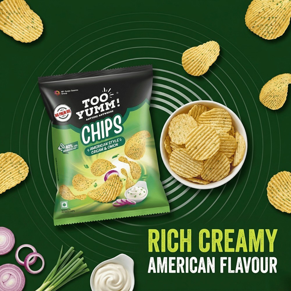 Too Yumm American Style Cream & Onion Potato Chips