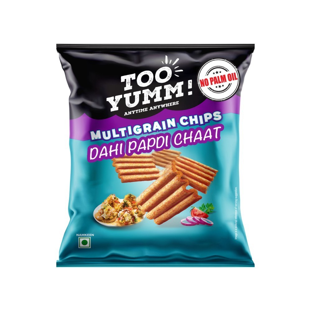 Too Yumm Baked Dahi Papdi Chaat Multigrain Chips - Pack of 2