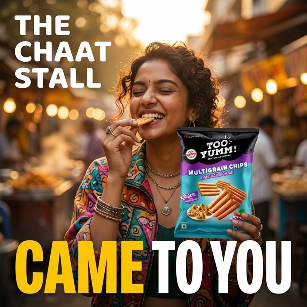Too Yumm Baked Dahi Papdi Chaat Multigrain Chips