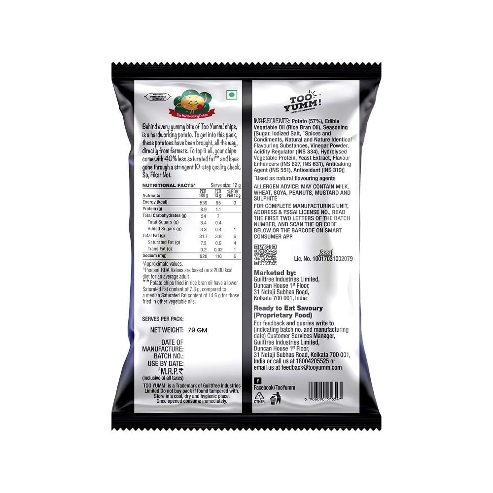 Too Yumm Khatta Meetha Teekha Triple Tadka Potato Chips