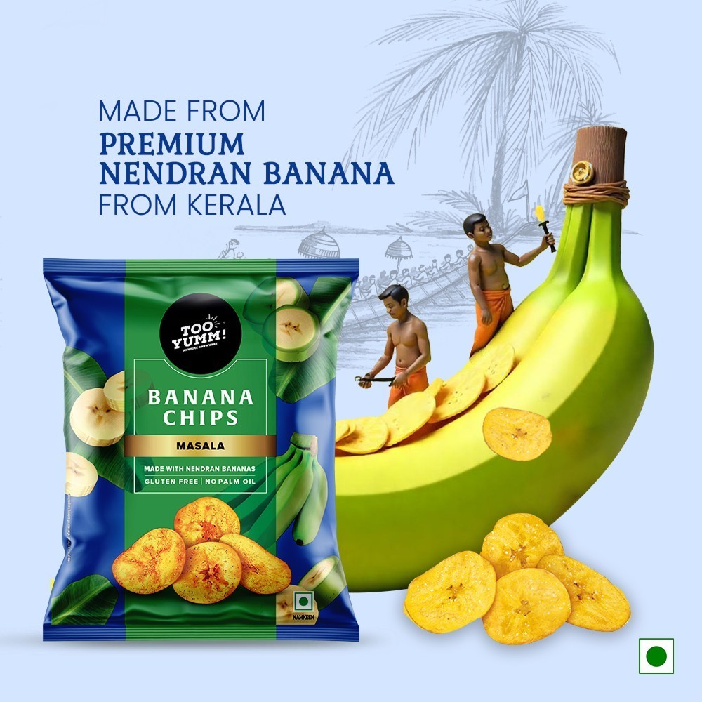 Too Yumm Masala Banana Chips (No Palm Oil)