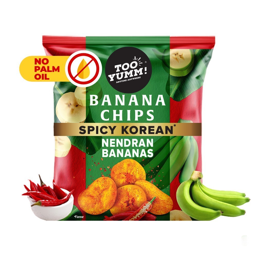 Too Yumm Spicy Korean Banana Chips (No Palm Oil)