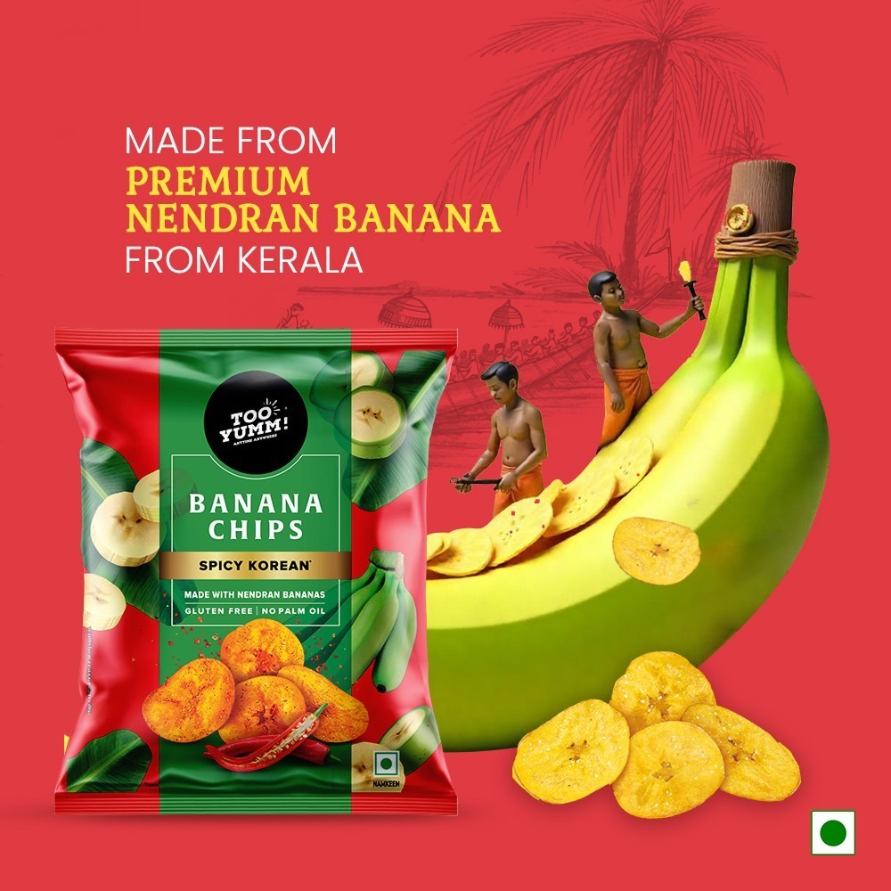 Too Yumm Spicy Korean Banana Chips (No Palm Oil)