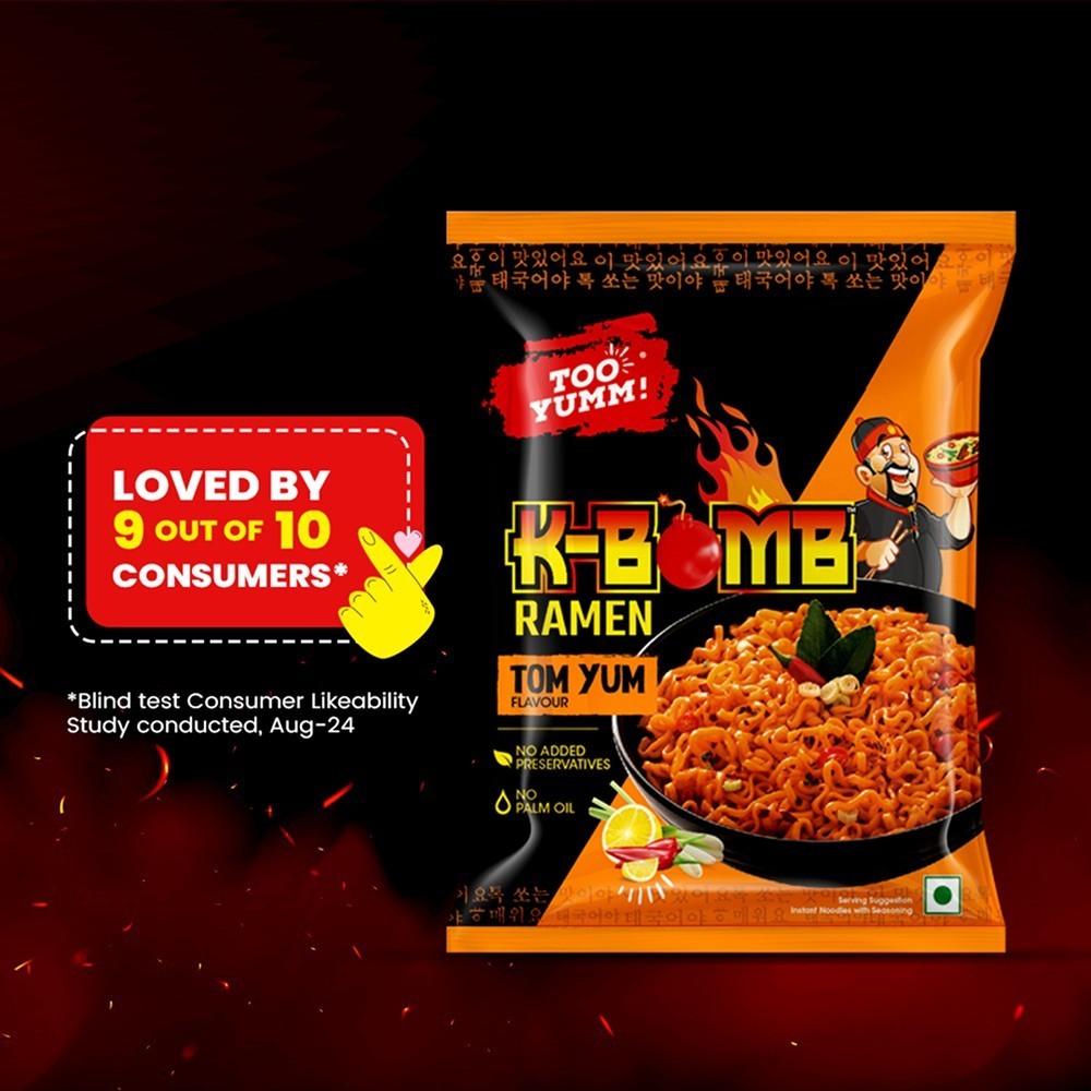 Too Yumm Tom Yum Ramen Instant Noodles - No Palm Oil