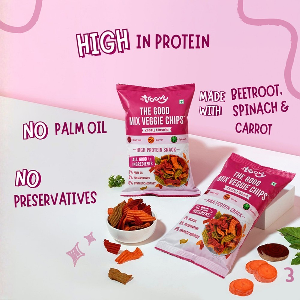 Troovy High Protein Mix Veggie Chips