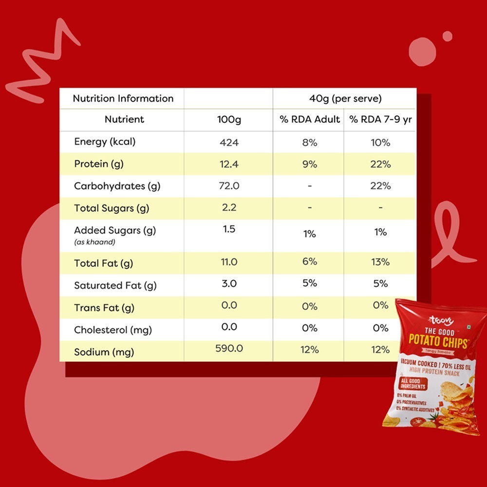 Troovy High Protein Potato Chips - Tangy Tomato