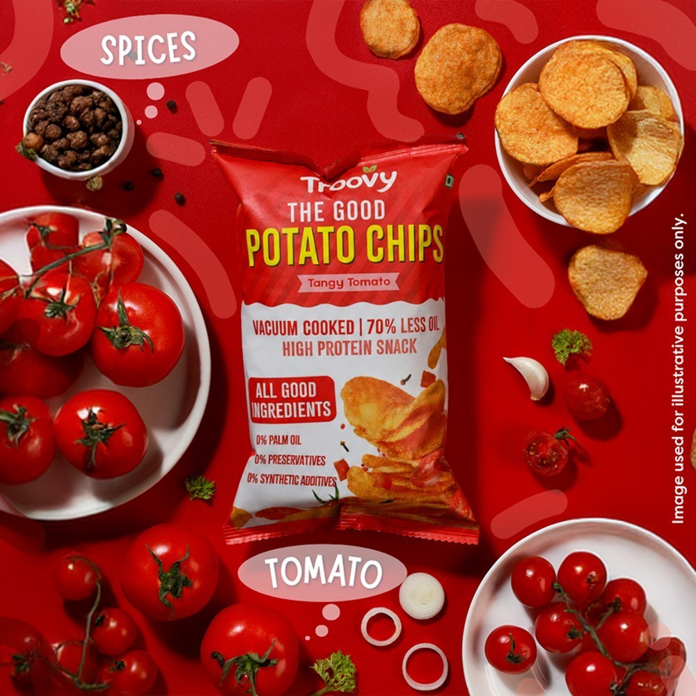 Troovy High Protein Potato Chips - Tangy Tomato