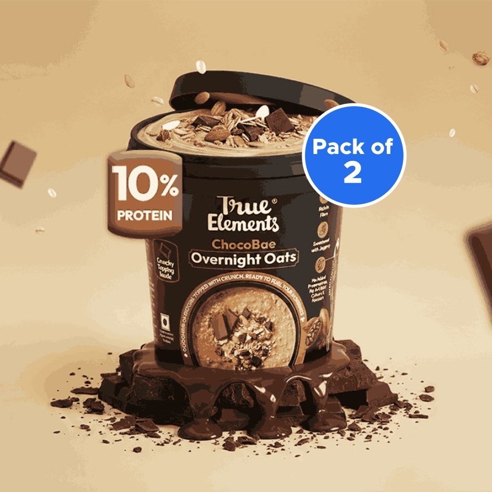 True Elements ChocoBae Overnight Oats - Pack of 2
