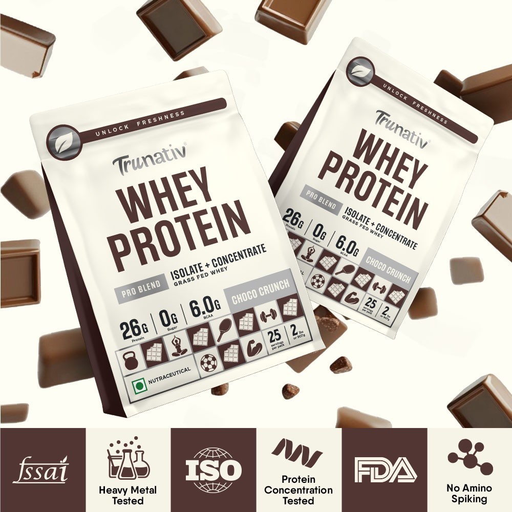 Trunativ Pro Blend Whey Protein Powder (Choco Crunch)