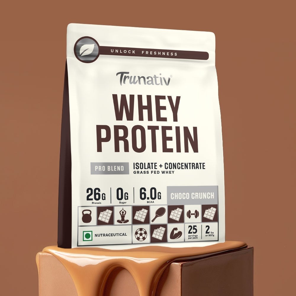 Trunativ Pro Blend Whey Protein Powder (Choco Crunch)