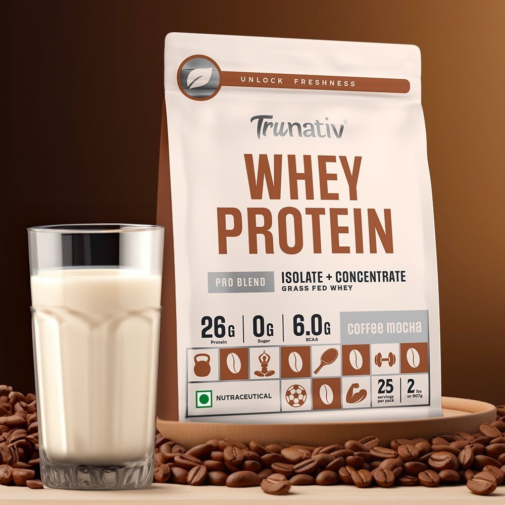 Trunativ Pro Blend Whey Protein Powder (Coffee Mocha)