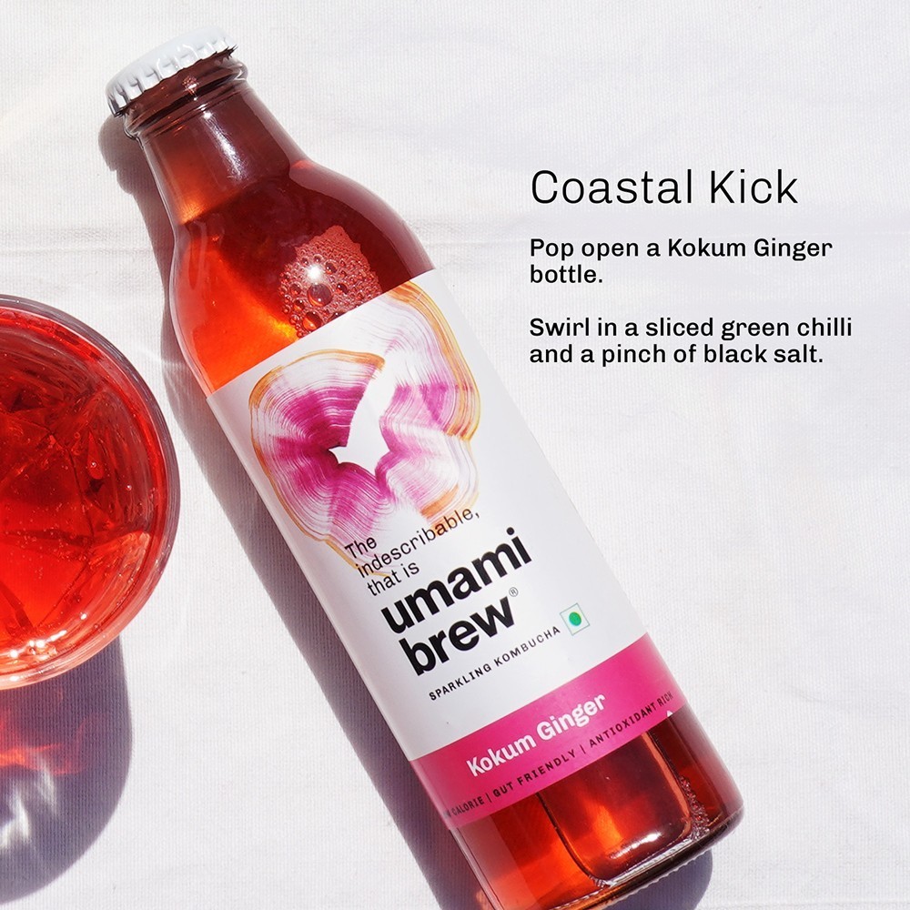 Umami Brew Kokum Ginger Kombucha