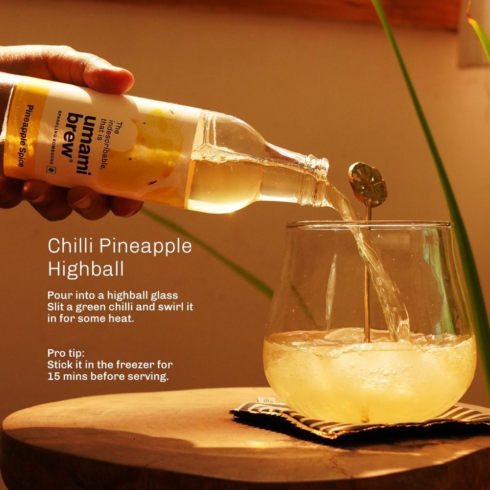 Umami Brew Pineapple Spice Kombucha