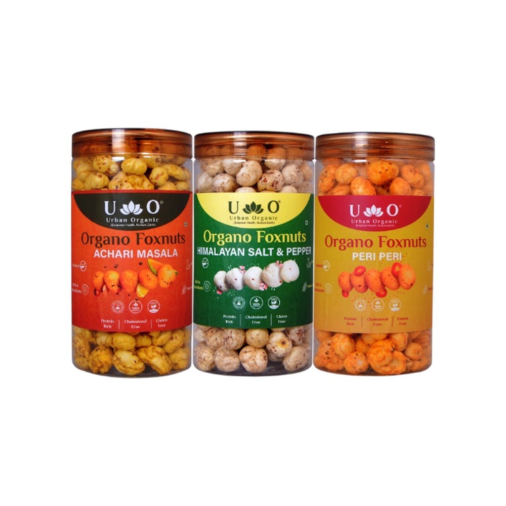 Urban Organic Assorted Flavoured Makhana Set