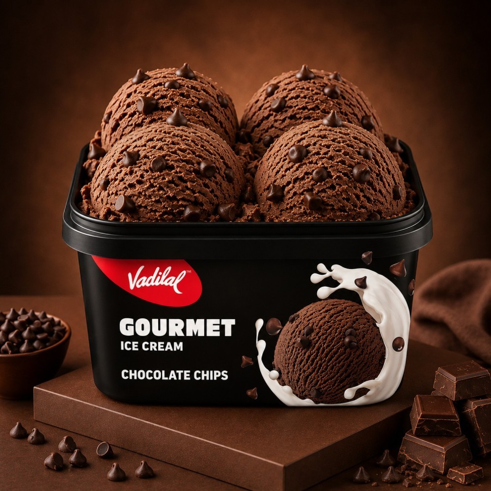 Vadilal Chocolate Chips Ice Cream Tub