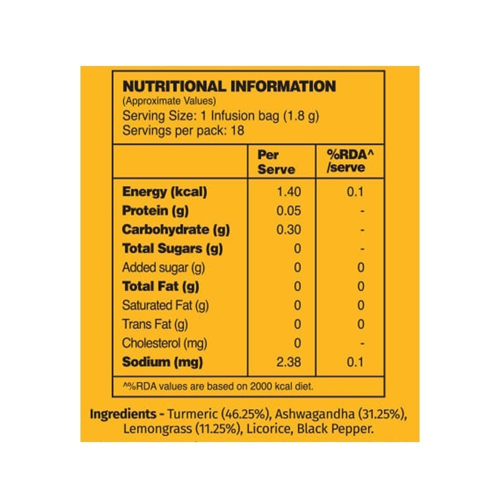 Vahdam Turmeric Ashwagandha Herbal Infusion