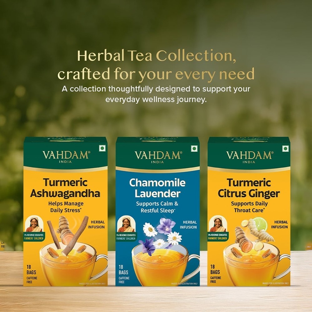 Vahdam Turmeric Ashwagandha Herbal Infusion