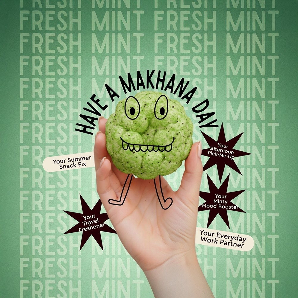 Vayu Farms Roasted Fresh Mint Flavoured Makhana