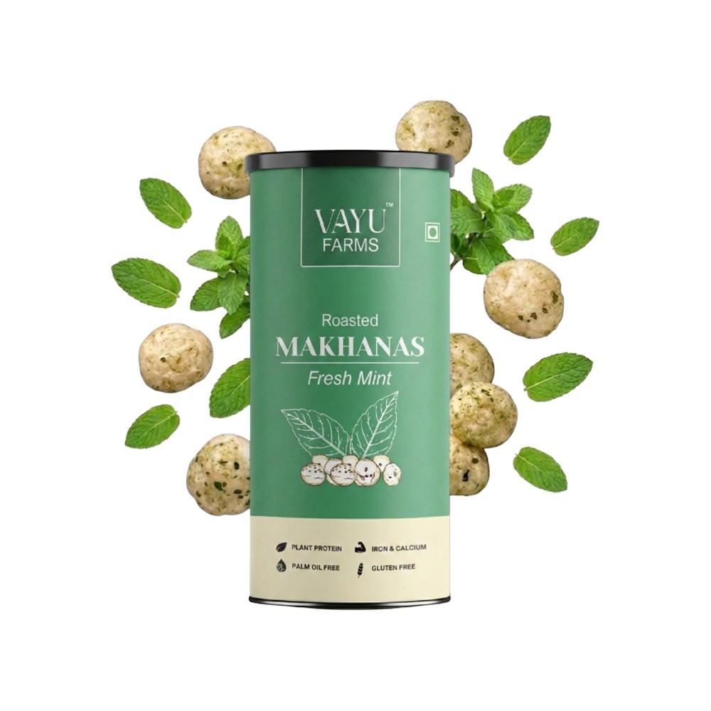 Vayu Farms Roasted Fresh Mint Flavoured Makhana