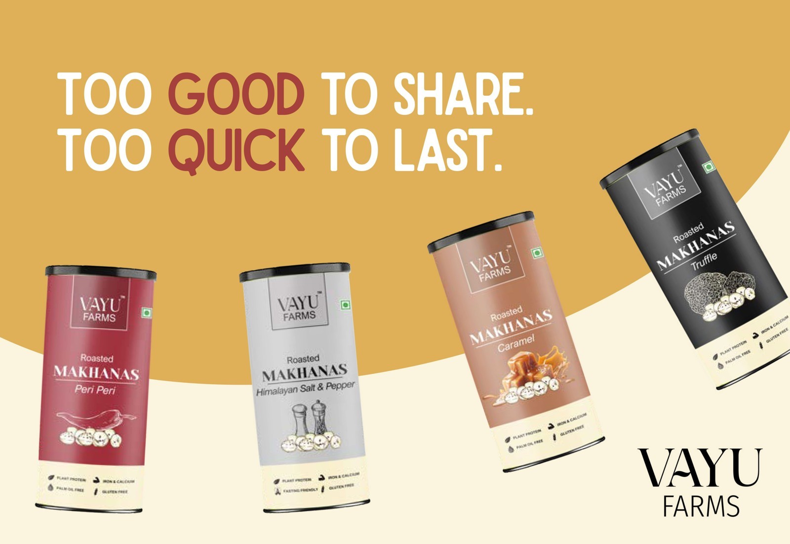 Vayu Farms Roasted Peri Peri Flavoured Makhana